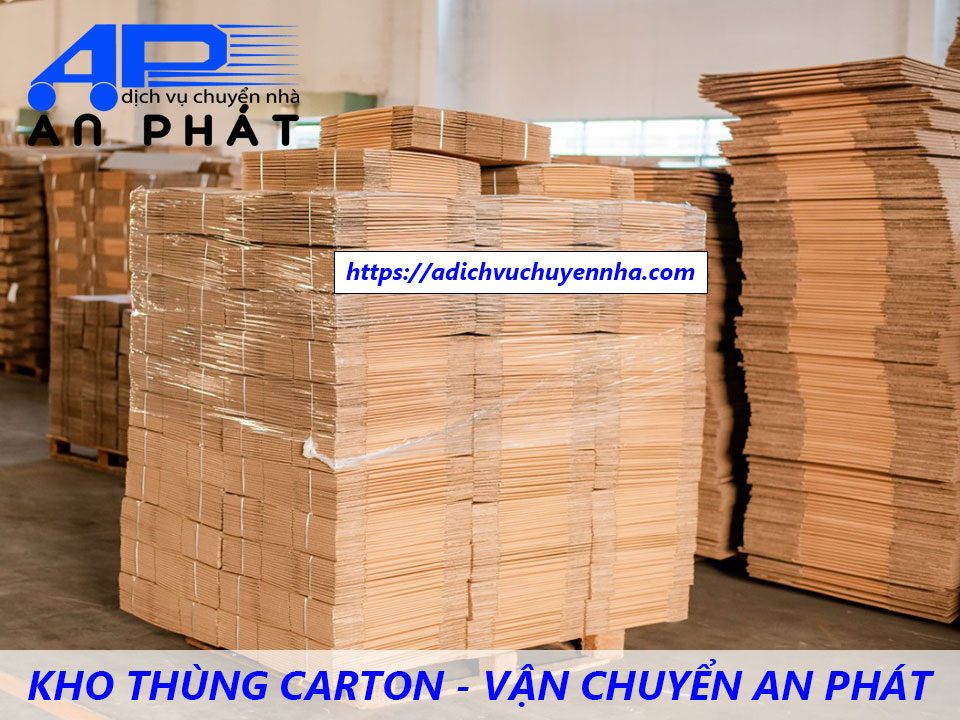 Kho th&ugrave;ng carton - Vận chuyển An Ph&aacute;t
