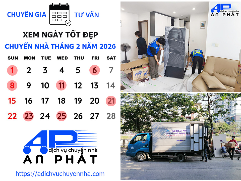Ng&agrave;y tốt chuyển nh&agrave; th&aacute;ng 2 năm 2026 theo tuổi