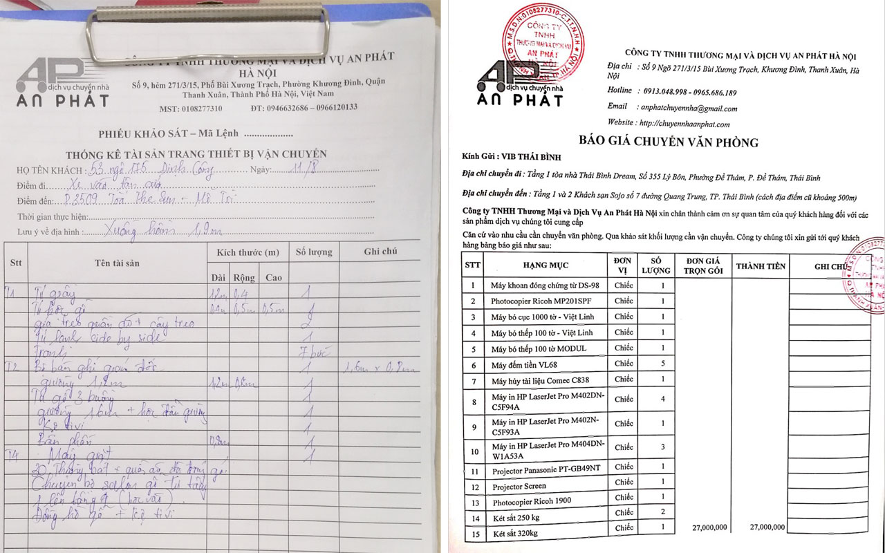 Phiếu khảo s&aacute;t vận chuyển 