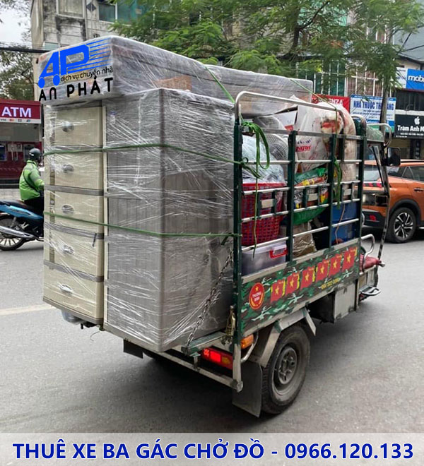 Thu&ecirc; xe ba g&aacute;c chuyển đồ