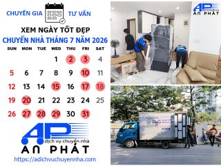 Xem ngày tốt chuyển nhà nhập trạch tháng 7 năm 2026 theo tuổi