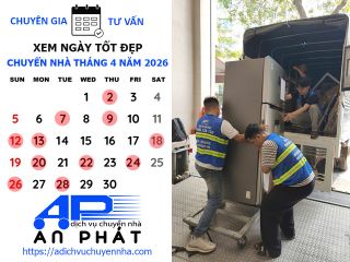 Xem ngày tốt chuyển nhà nhập trạch tháng 4 năm 2026 theo tuổi